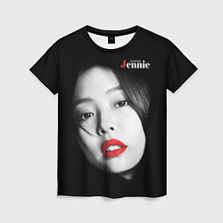 Футболка женская Blackpink Jennie Red lips, цвет: 3D-принт