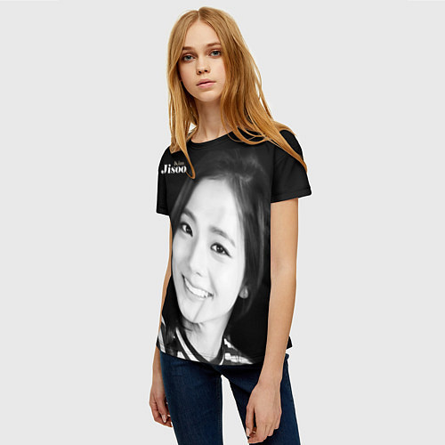 Женская футболка Blackpink Jisoo in vest / 3D-принт – фото 3