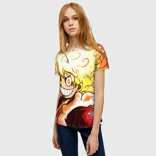 Женская футболка Луффи 5 гир бог Ника - One Piece / 3D-принт – фото 3