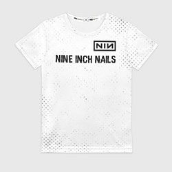 Футболка женская Nine Inch Nails glitch на светлом фоне: символ све, цвет: 3D-принт