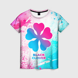 Футболка женская Black Clover neon gradient style, цвет: 3D-принт