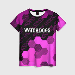 Футболка женская Watch Dogs pro gaming: символ сверху, цвет: 3D-принт