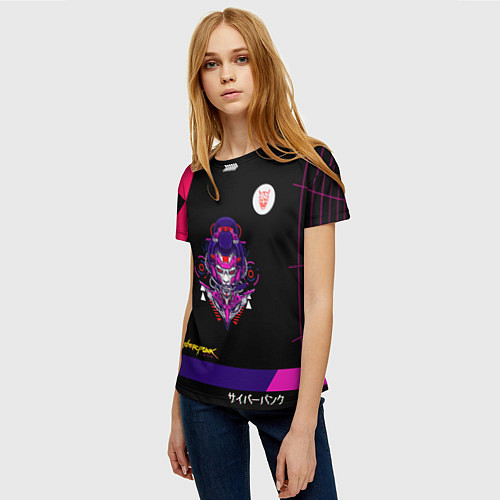 Женская футболка Cybergirl 2077 / 3D-принт – фото 3