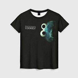 Футболка женская Cookie Monster - Где печеньки, цвет: 3D-принт