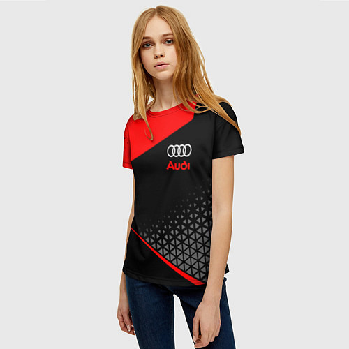 Женская футболка Ауди - sportwear / 3D-принт – фото 3