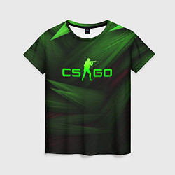 Футболка женская CS GO green logo, цвет: 3D-принт