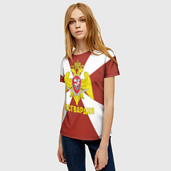 Футболка женская Росгвардия - герб, цвет: 3D-принт — фото 2