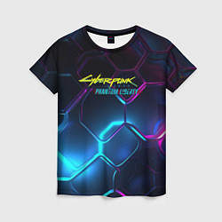 Футболка женская Neon cyberpunk logo, цвет: 3D-принт