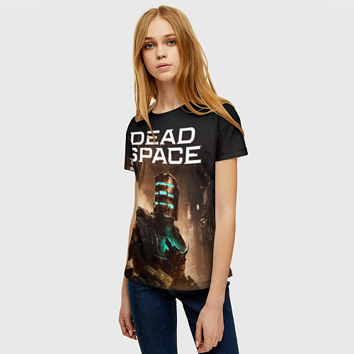 Женская футболка Мертвый космос / 3D-принт – фото 3