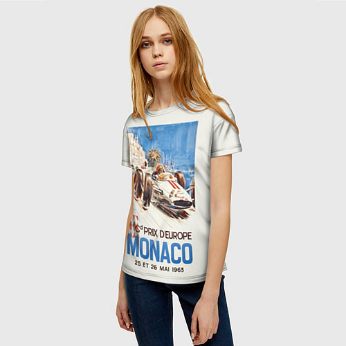 Женская футболка Монако - Гран-при / 3D-принт – фото 3