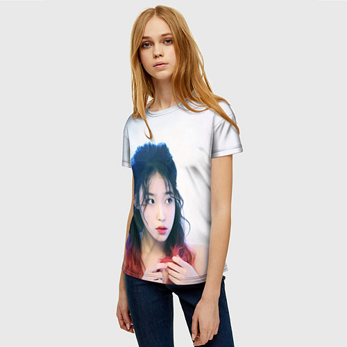 Женская футболка Sweet IU / 3D-принт – фото 3