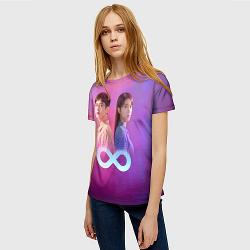 Женская футболка Reset: Infinity / 3D-принт – фото 3