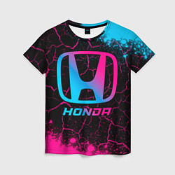 Футболка женская Honda - neon gradient, цвет: 3D-принт