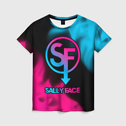 Футболка женская Sally Face - neon gradient, цвет: 3D-принт