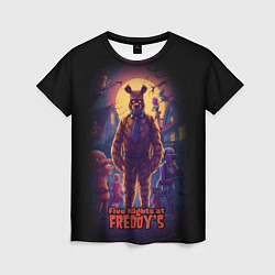 Футболка женская Five Nights at Freddys horror, цвет: 3D-принт