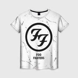 Футболка женская Foo Fighters glitch на светлом фоне, цвет: 3D-принт