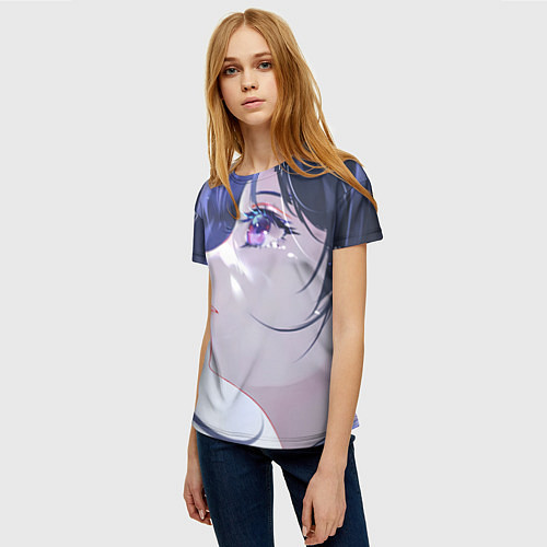 Женская футболка Клинок рассекающий демонов Канао Цуюри / 3D-принт – фото 3
