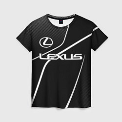 Футболка женская Lexus - white line, цвет: 3D-принт