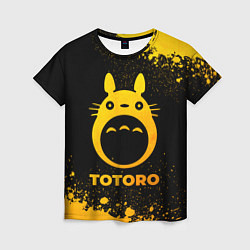 Футболка женская Totoro - gold gradient, цвет: 3D-принт
