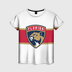 Футболка женская Florida panthers - uniform - hockey, цвет: 3D-принт