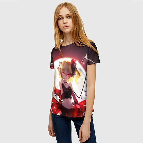 Женская футболка Touhou Project Фландр Скарлет / 3D-принт – фото 3