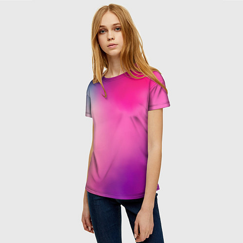 Женская футболка Футболка розовая палитра / 3D-принт – фото 3