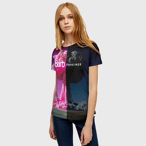 Женская футболка Barbenheimer - meme - nuclear explosion / 3D-принт – фото 3