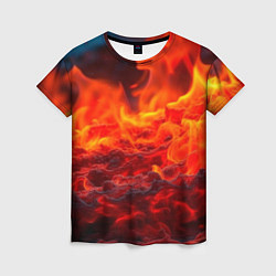 Футболка женская Магма, цвет: 3D-принт