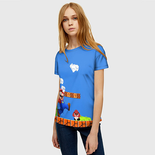 Женская футболка Супер Марио / 3D-принт – фото 3