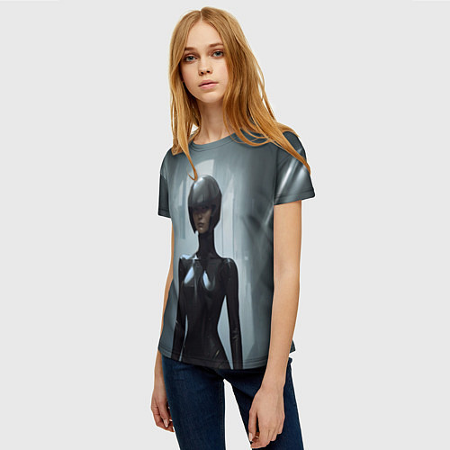 Женская футболка Иномирянка / 3D-принт – фото 3