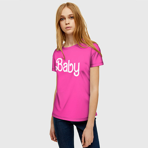 Женская футболка Барби ребенок / 3D-принт – фото 3