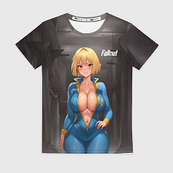Футболка женская Fallout anime girl, цвет: 3D-принт
