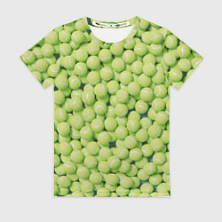 Женская футболка Узор из теннисных мячей