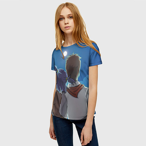 Женская футболка Бесконечное лето Лена Семён / 3D-принт – фото 3