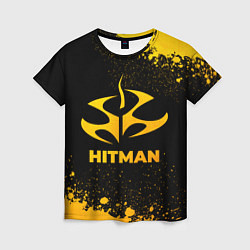 Футболка женская Hitman - gold gradient, цвет: 3D-принт