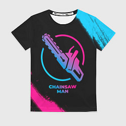 Футболка женская Chainsaw Man - neon gradient, цвет: 3D-принт