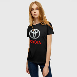 Футболка женская Toyota sport car, цвет: 3D-принт — фото 2