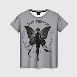 Футболка женская Dark butterfly, цвет: 3D-принт