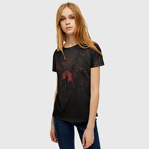 Женская футболка Руки зомби на закате / 3D-принт – фото 3