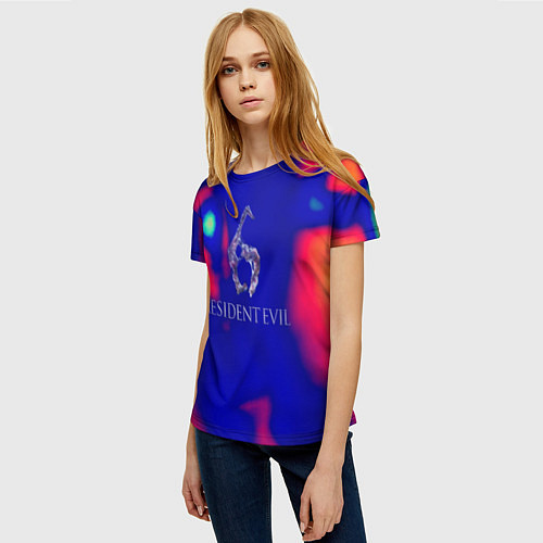 Женская футболка Обитель зла 6 Раккун сити / 3D-принт – фото 3