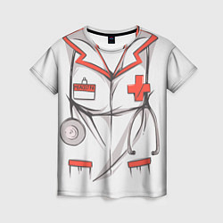 Футболка женская Костюм медсестрички, цвет: 3D-принт
