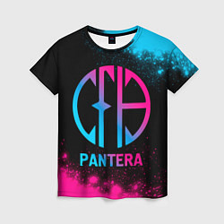 Футболка женская Pantera - neon gradient, цвет: 3D-принт