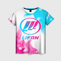 Футболка женская Lifan neon gradient style, цвет: 3D-принт