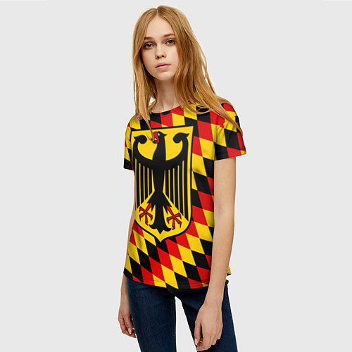 Женская футболка Germany / 3D-принт – фото 3