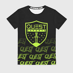 Футболка женская Quest esports, цвет: 3D-принт