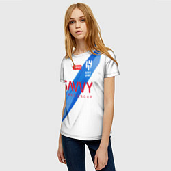 Футболка женская Неймар форма Аль-Хиляль 23-24 гостевая, цвет: 3D-принт — фото 2