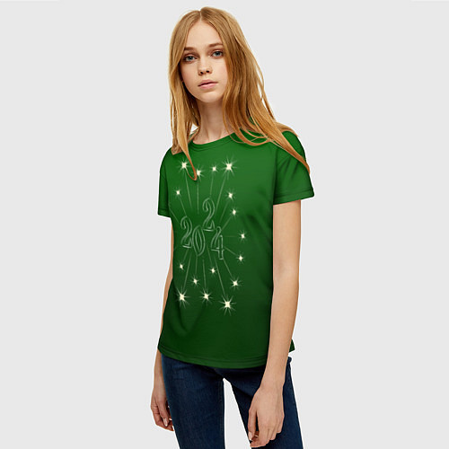 Женская футболка Салют 2024 / 3D-принт – фото 3