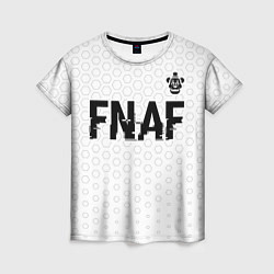 Футболка женская FNAF glitch на светлом фоне посередине, цвет: 3D-принт