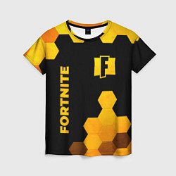 Футболка женская Fortnite - gold gradient вертикально, цвет: 3D-принт
