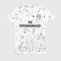 Футболка женская The Neighbourhood glitch на светлом фоне посередин, цвет: 3D-принт
